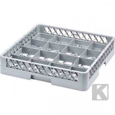 Kurv med inndeling 16 glass / kopper