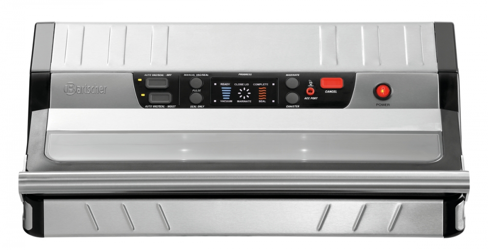 Bartscher 420 /20Ltr.
• Power load: 0,35 kW | 220-240 V | 50 Hz
• Control unit: Electronic
• Control lamp: ON/OFF
• Digital display: Yes
• Lighting: yes
• ON/OFF switch: Yes
• Colour: Silver
Black
• Vacuum control: Electronic
• Maximum vacuum: -900 mbar
•